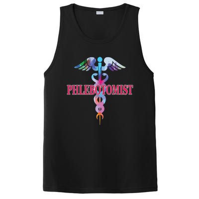 Phlebotomy Phlebotomist Caduceus Gifts Men Women PosiCharge Competitor Tank