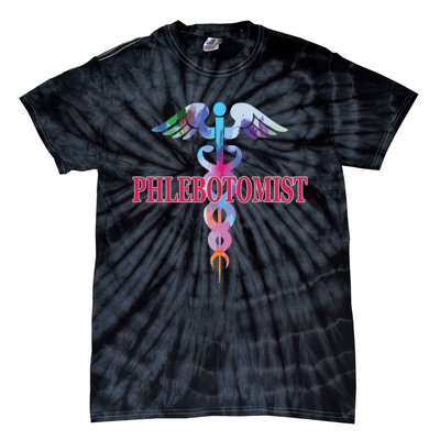 Phlebotomy Phlebotomist Caduceus Gifts Men Women Tie-Dye T-Shirt