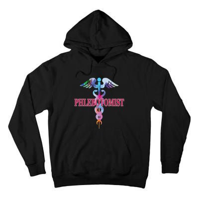 Phlebotomy Phlebotomist Caduceus Gifts Men Women Tall Hoodie