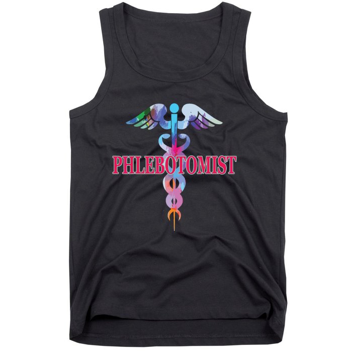 Phlebotomy Phlebotomist Caduceus Gifts Men Women Tank Top