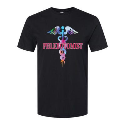 Phlebotomy Phlebotomist Caduceus Gifts Men Women Softstyle CVC T-Shirt