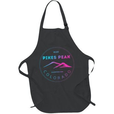 Pikes Peak Colorado Retro Mountain Adventure Apron