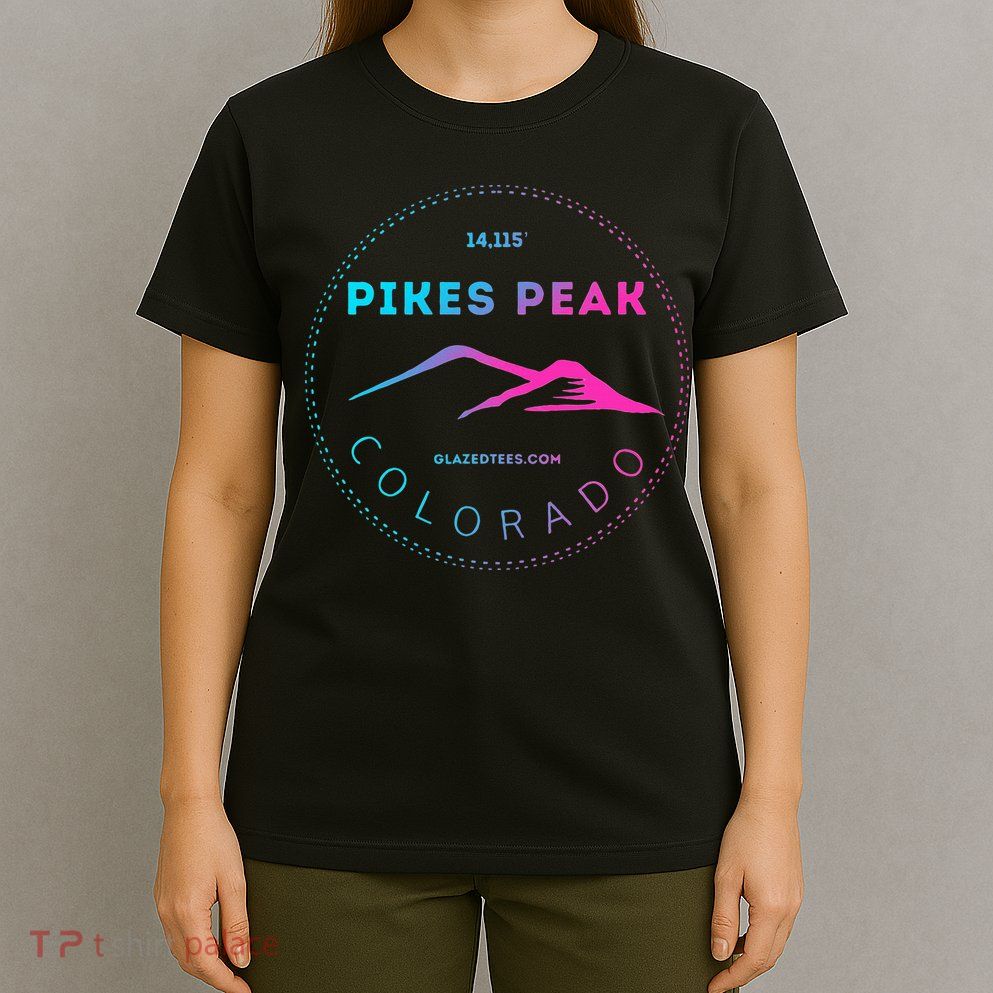Pikes Peak Colorado Retro Mountain Adventure T-Shirt