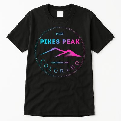 Pikes Peak Colorado Retro Mountain Adventure Tall T-Shirt