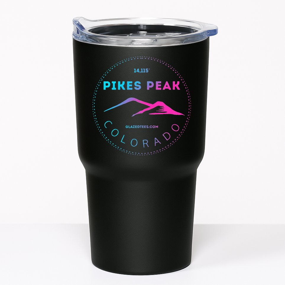 Pikes Peak Colorado Retro Mountain Adventure Tumbler