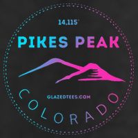 Pikes Peak Colorado Retro Mountain Adventure Golf Towel