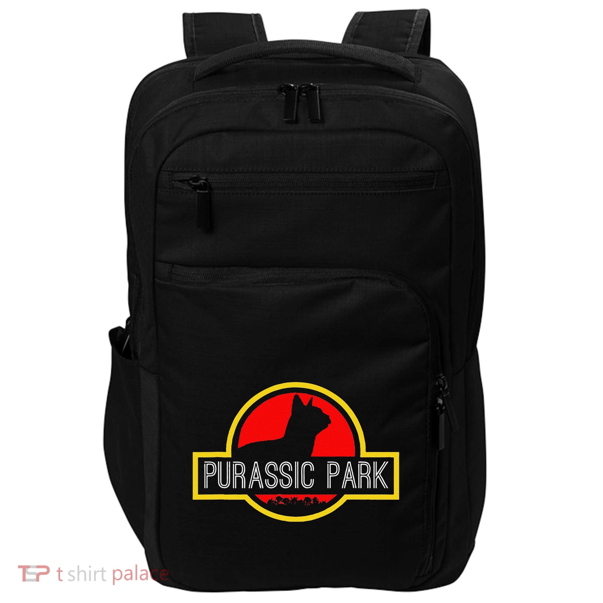 Purassic Park Cat Funny For Dinosaur Lovers Impact Tech Backpack