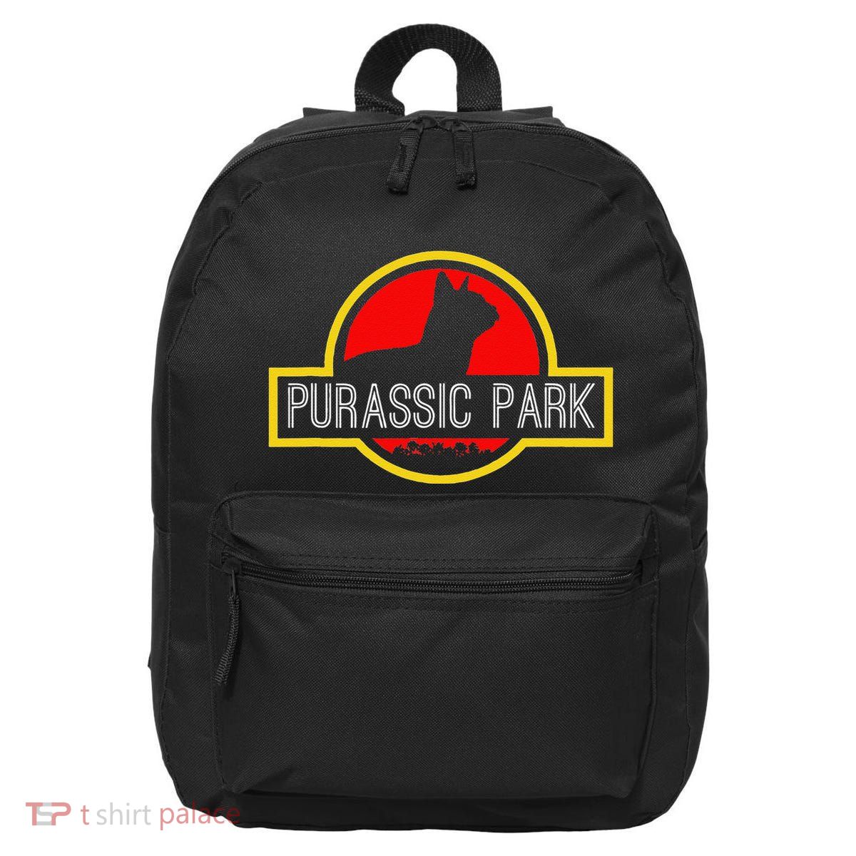 Purassic Park Cat Funny For Dinosaur Lovers 16 in Basic Backpack
