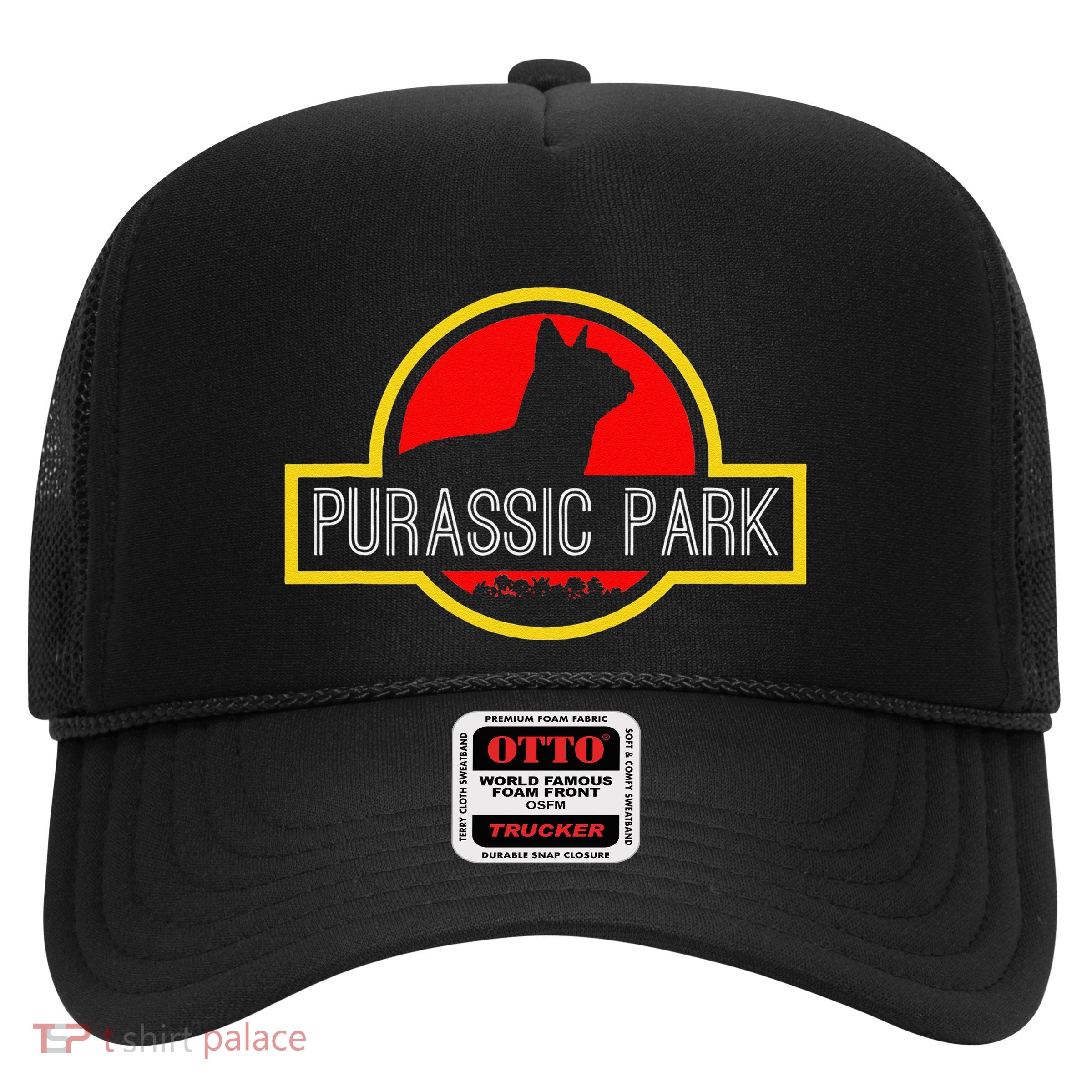 Purassic Park Cat Funny For Dinosaur Lovers Trucker Hat