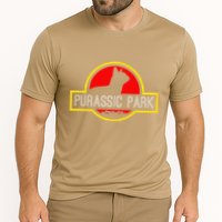Purassic Park Cat Funny For Dinosaur Lovers Cooling Performance Crew T-Shirt