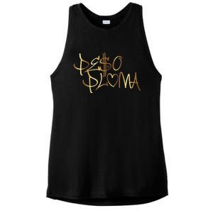 Pe$o Pluma corridos tumbados México belicos PPGold Ladies PosiCharge Tri-Blend Wicking Tank