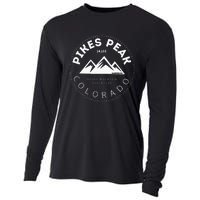 Pikes Peak Colorado Rocky Mountain Cooling Performance Long Sleeve Crew