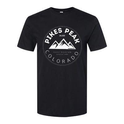 Pikes Peak Colorado Rocky Mountain Softstyle CVC T-Shirt