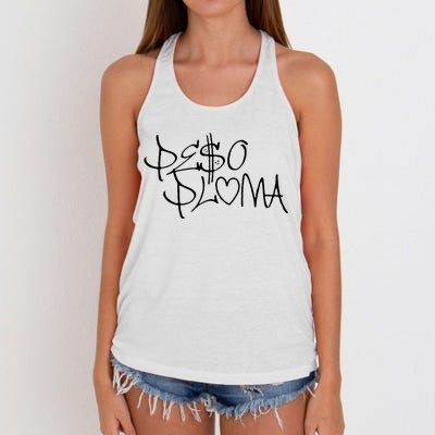 Peso Pluma Corridos Tumbados Mexico Belicos Women's Knotted Racerback Tank