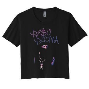 Pe$o Pluma Corridos Tumbados Mexico BelicosPP Génesis Women's Crop Top Tee