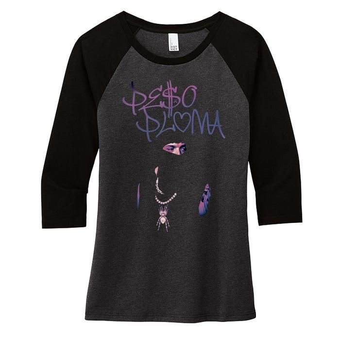 Pe$o Pluma Corridos Tumbados Mexico BelicosPP Génesis Women's Tri-Blend 3/4-Sleeve Raglan Shirt