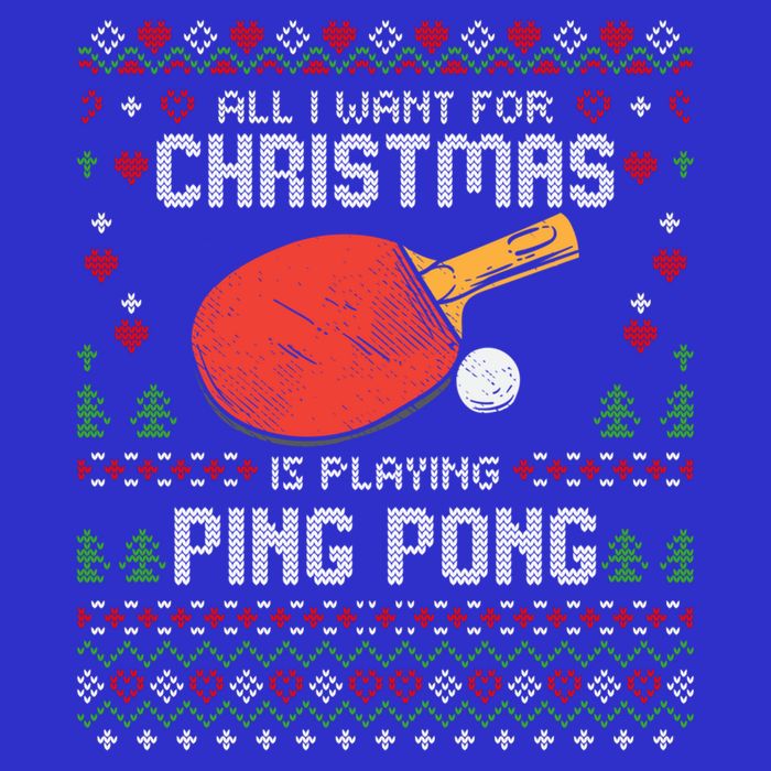 Ping Pong Christmas Table Tennis Player Ugly Xmas Gift Premium T-Shirt