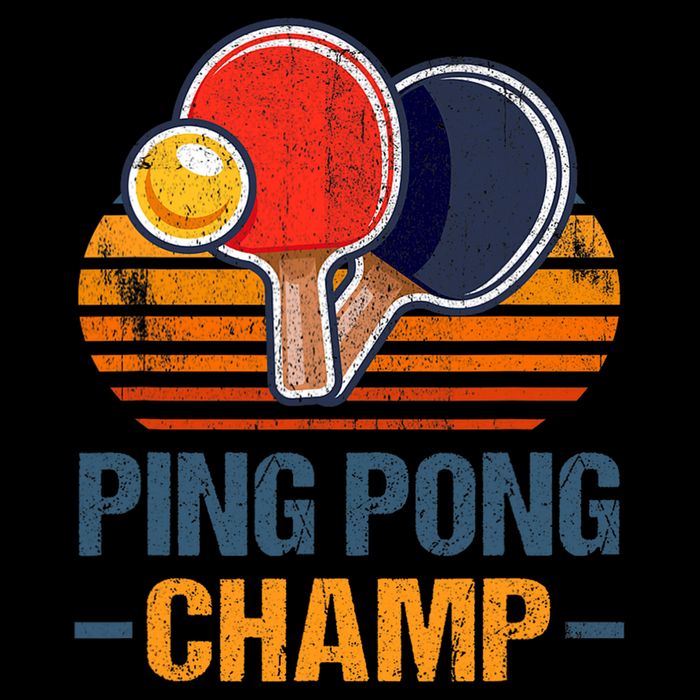 Ping Pong Champ Table Tennis Player Athlete Coach Champion Cooling Performance Crew T-Shirt
