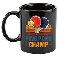 Ping Pong Champ Table Tennis Player Athlete Coach Champion 11oz C Handle Ceramic Mug