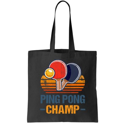 Ping Pong Champ Table Tennis Player Athlete Coach Champion Bag