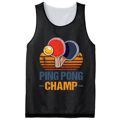 Ping Pong Champ Table Tennis Player Athlete Coach Champion Mesh Reversible Basketball Jersey Tank