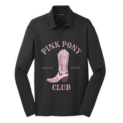 Pink Pony Club Silk Touch Performance Long Sleeve Polo