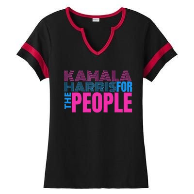 Politically Purrfect Cats For Kamala Harris 2024 Ladies Halftime Notch Neck Tee