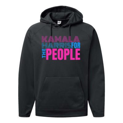 Politically Purrfect Cats For Kamala Harris 2024 Performance Fleece Hoodie