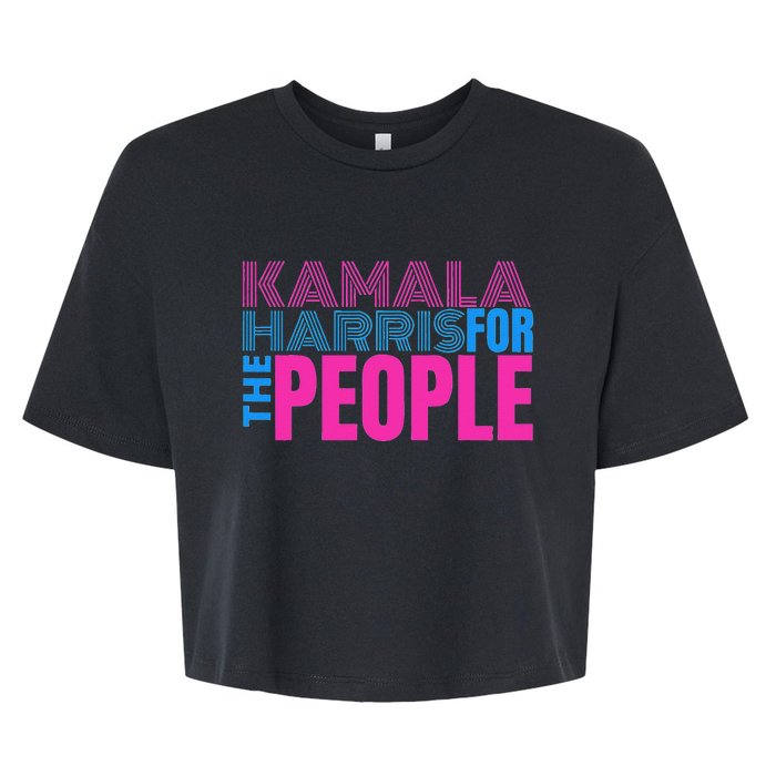 Politically Purrfect Cats For Kamala Harris 2024 Bella+Canvas Jersey Crop Tee