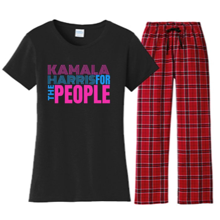 Politically Purrfect Cats For Kamala Harris 2024 Women's Flannel Pajama Set