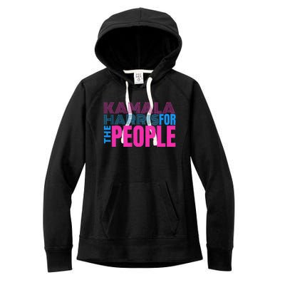 Politically Purrfect Cats For Kamala Harris 2024 Women's Fleece Hoodie