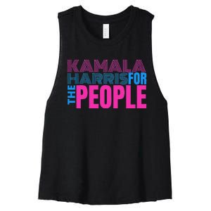 Politically Purrfect Cats For Kamala Harris 2024 Women's Racerback Cropped Tank