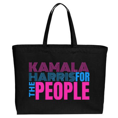 Politically Purrfect Cats For Kamala Harris 2024 Cotton Canvas Jumbo Tote