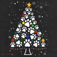 Paw Print Christmas Tree Lights Matching Family Xmas 11oz C Handle Ceramic Mug