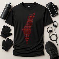 Palestine Palestinian Cross Stitch Map Cooling Performance Crew T-Shirt