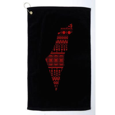 Palestine Palestinian Cross Stitch Map Golf Towel