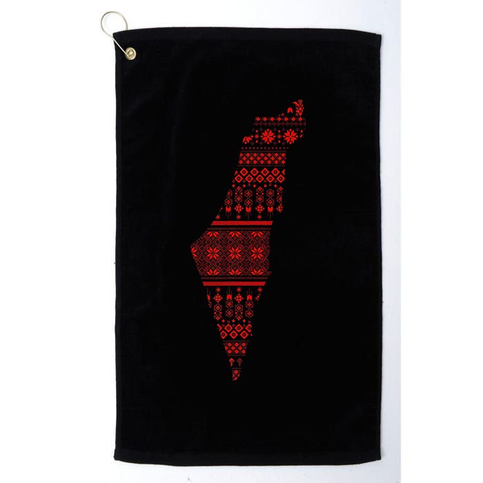 Palestine Palestinian Cross Stitch Map Golf Towel