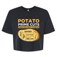 Potato Prime Cuts Vegan Vegetarian Bella+Canvas Jersey Crop Tee