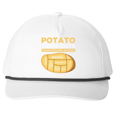 Potato Prime Cuts Vegan Vegetarian Snapback Five-Panel Rope Hat