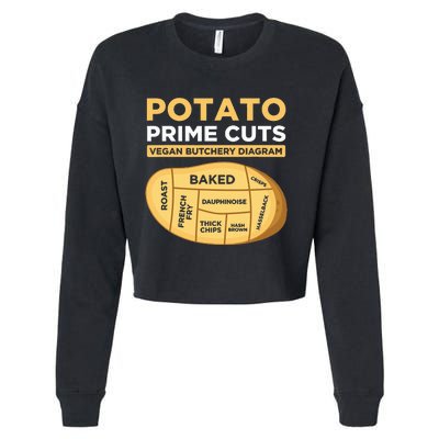 Potato Prime Cuts Vegan Vegetarian Cropped Pullover Crew