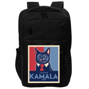 Politically Purrfect Cats For Kamala Harris 2024 President Gift Impact Tech Backpack