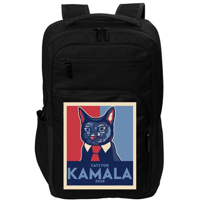 Politically Purrfect Cats For Kamala Harris 2024 President Gift Impact Tech Backpack