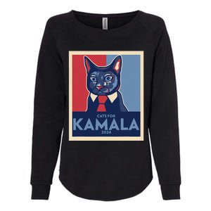 Politically Purrfect Cats For Kamala Harris 2024 President Gift Womens California Wash Sweatshirt