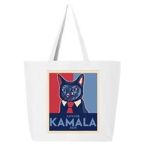 Politically Purrfect Cats For Kamala Harris 2024 President Gift 25L Jumbo Tote