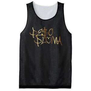 Pe$o Pluma Corridos Tumbados México Belicos PP Gold Mesh Reversible Basketball Jersey Tank