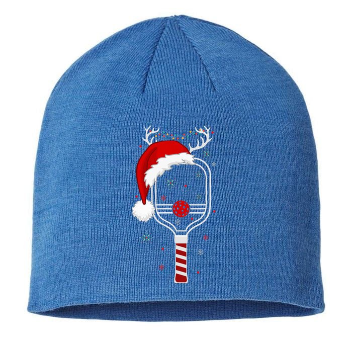 Pickleball Player Christmas Holiday Reindeer Xmas Sustainable Beanie