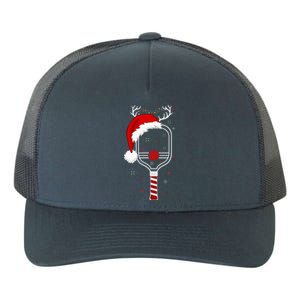 Pickleball Player Christmas Holiday Reindeer Xmas Yupoong Adult 5-Panel Trucker Hat