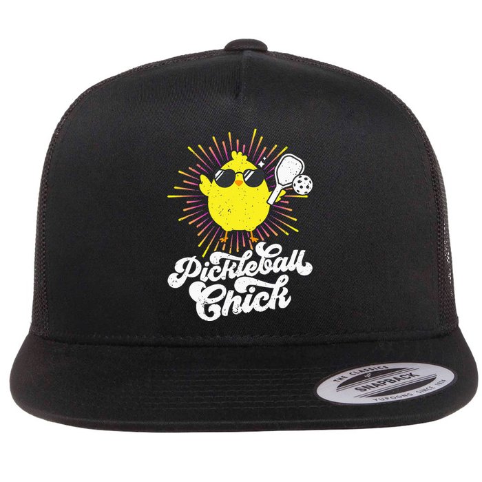 Pickleball Pickleball Chick Pickleball Lover Flat Bill Trucker Hat