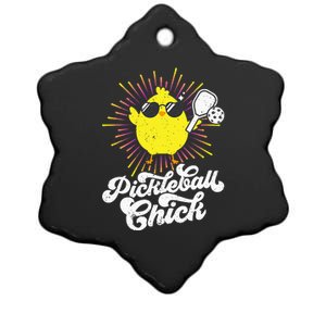 Pickleball Pickleball Chick Pickleball Lover Ceramic Star Ornament