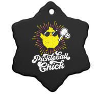 Pickleball Pickleball Chick Pickleball Lover Ceramic Star Ornament